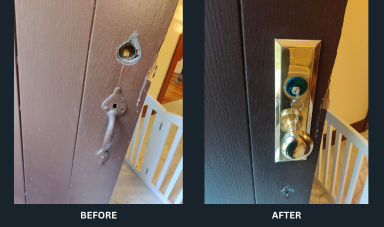 Fresh lock installation